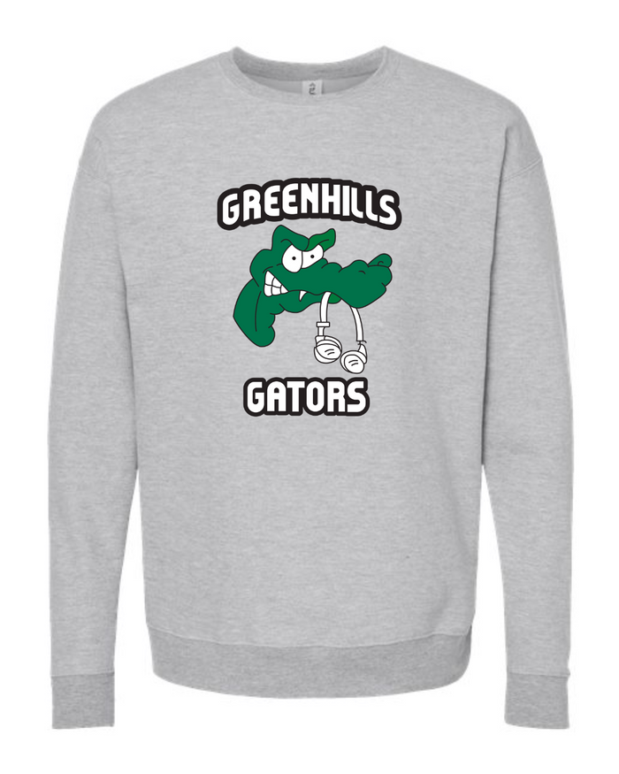 Greenhills Gators Grey Crewneck (Youth and Adult)-Lemons and Limes Boutique