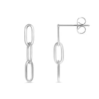Stainless Steel Paperclip Earrings-Stainless-Lemons and Limes Boutique