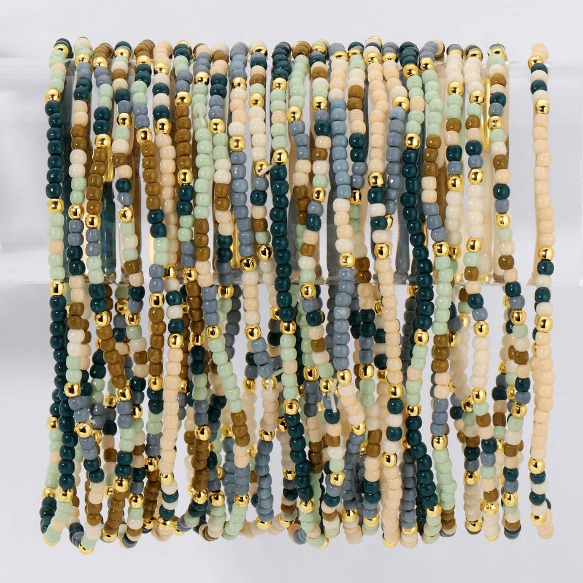 Stretch Seed Bead Bracelets in Assorted Colors