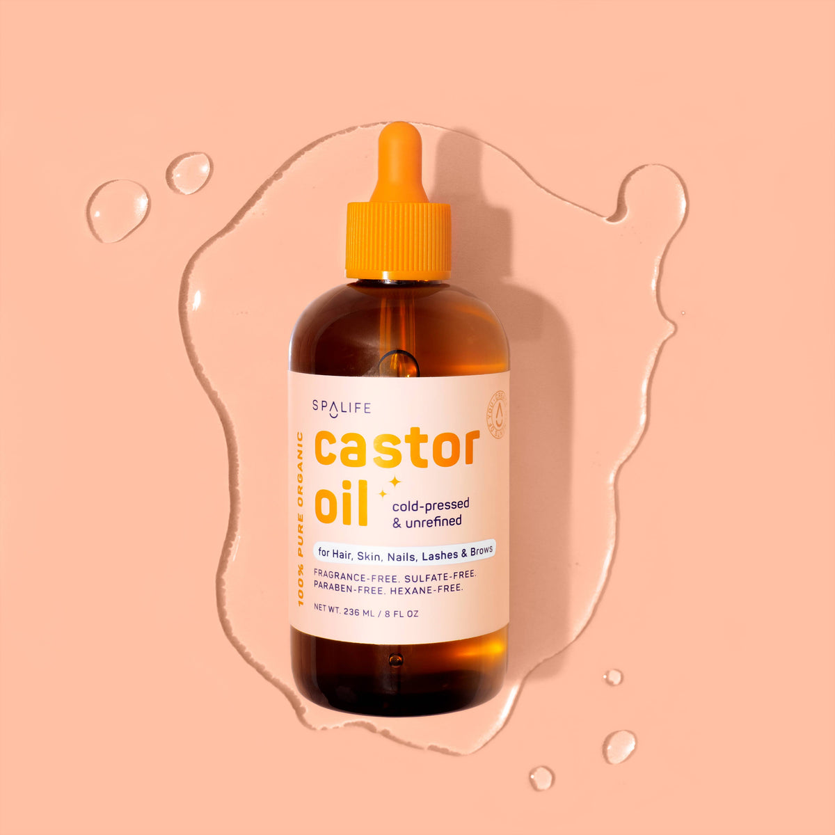 Castor Oil 100% Pure - For Hair, Skin, Nails, Lashes & Brows-Lemons and Limes Boutique