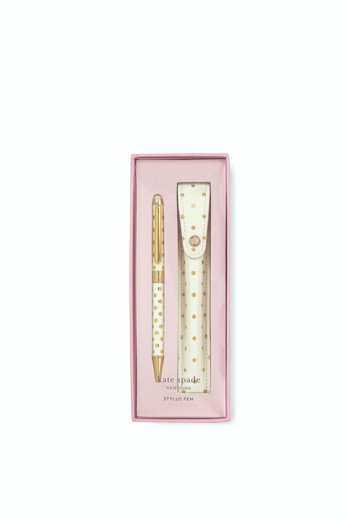 Gold Dot Stylus Pen With Pouch by Kate Spade--Lemons and Limes Boutique