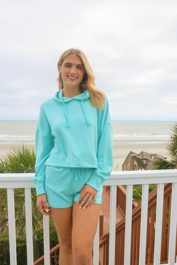 Solid Short in Sea by Simply Southern--Lemons and Limes Boutique
