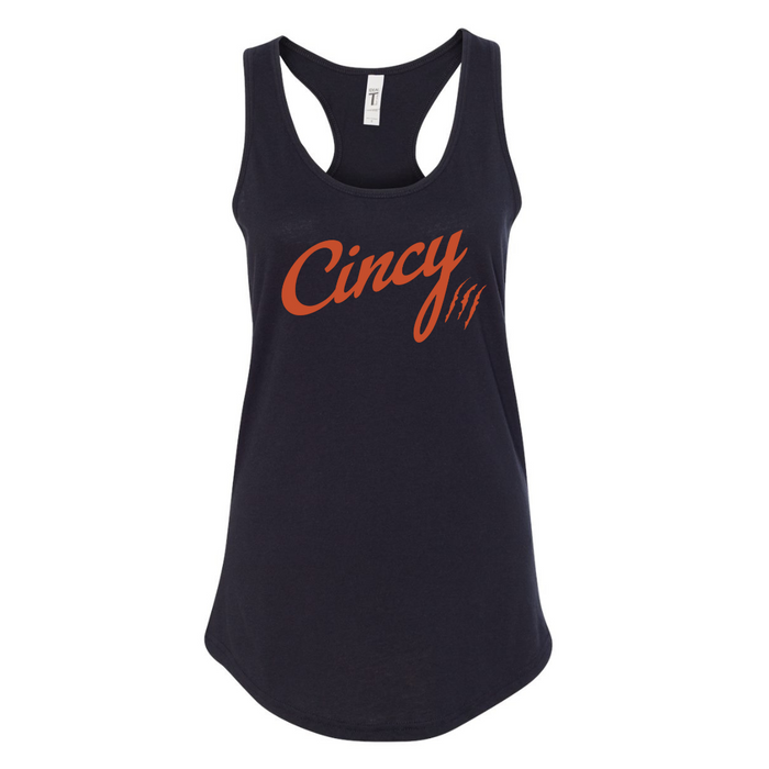 The Cincy Hat Women's Racerback Tank--Lemons and Limes Boutique