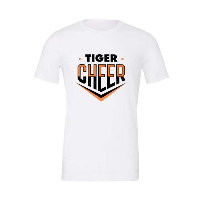 Tiger Cheer in  Glitter Short Sleeve T-Shirt in Youth and Adult