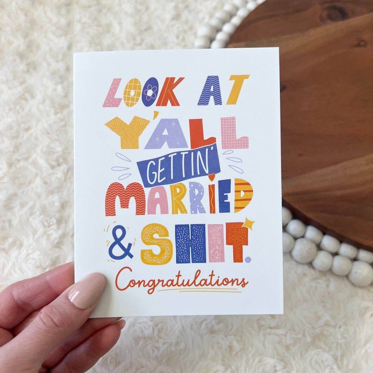 Look At Y'all Getting Married Wedding Card-Lemons and Limes Boutique