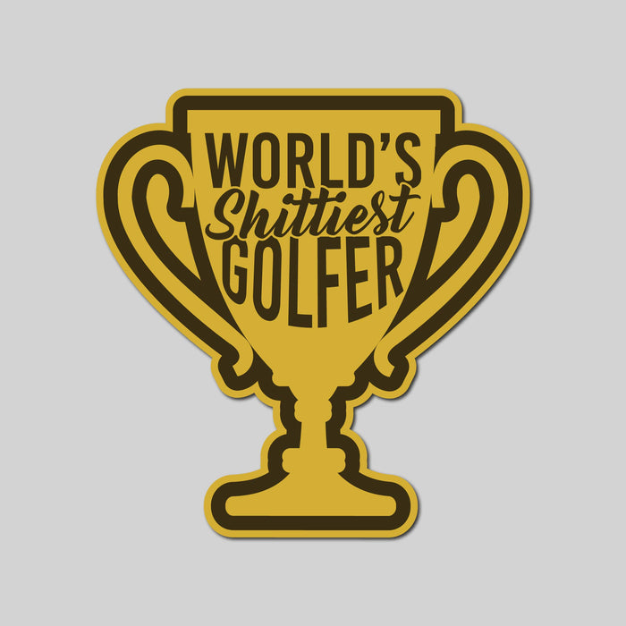 World's Shittiest Golfer Sticker--Lemons and Limes Boutique