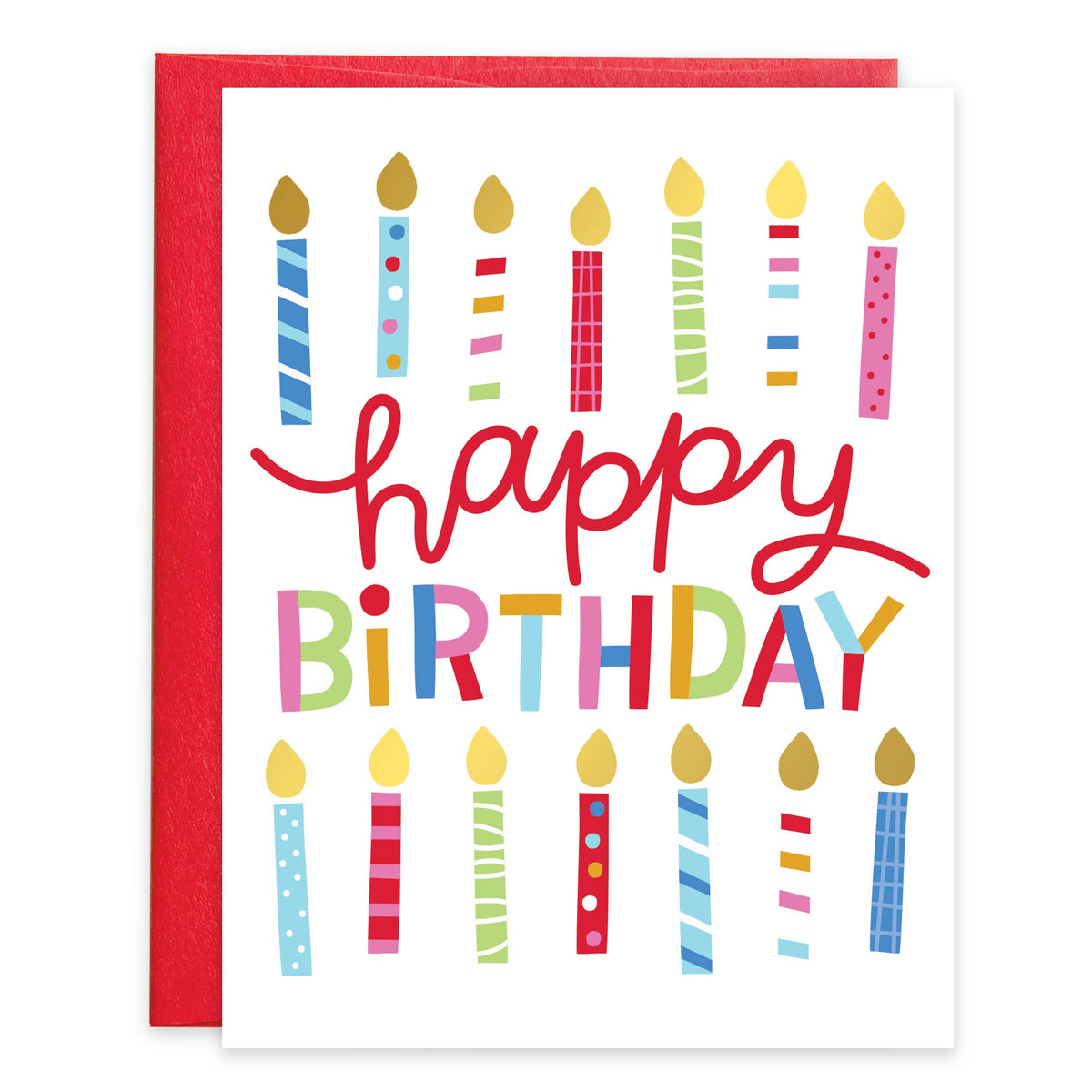 Birthday Greeting Card - Bday Candles-Lemons and Limes Boutique
