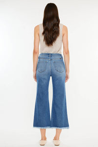 Rixby High Rise Capri Flare Jeans in Medium Wash by Kan Can USA--Lemons and Limes Boutique