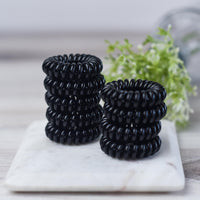 Caroline Medium Lauren Lane Hair Coil Set in Onyx--Lemons and Limes Boutique