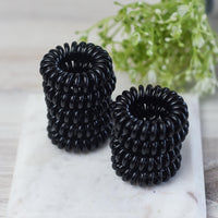 Caroline Medium Lauren Lane Hair Coil Set in Onyx--Lemons and Limes Boutique