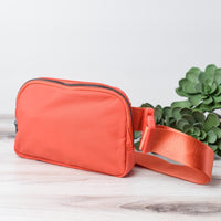 Allie Nylon Sling Bag in Orange--Lemons and Limes Boutique