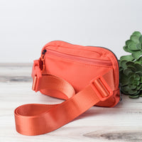 Allie Nylon Sling Bag in Orange--Lemons and Limes Boutique