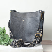 Marlee Leopard Strap Crossbody Purse--Lemons and Limes Boutique