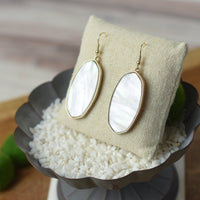 Miranda Shell Dangle Earrings--Lemons and Limes Boutique