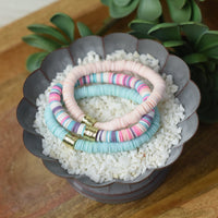 Kendra Silicone Disc Stretch Bracelets--Lemons and Limes Boutique