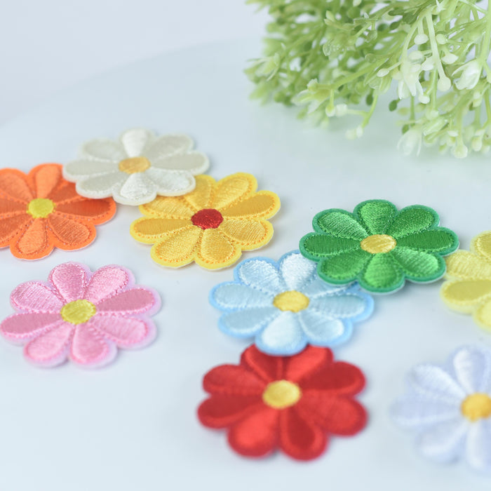 Flower Garden Iron On Patch Set of 5--Lemons and Limes Boutique