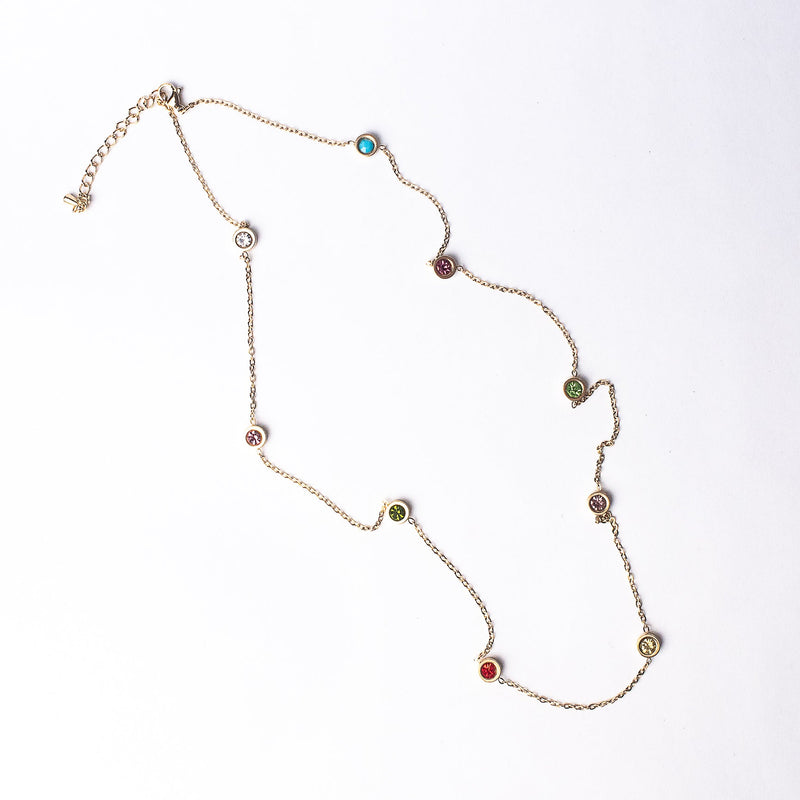 Stones Necklace in Gold--Lemons and Limes Boutique