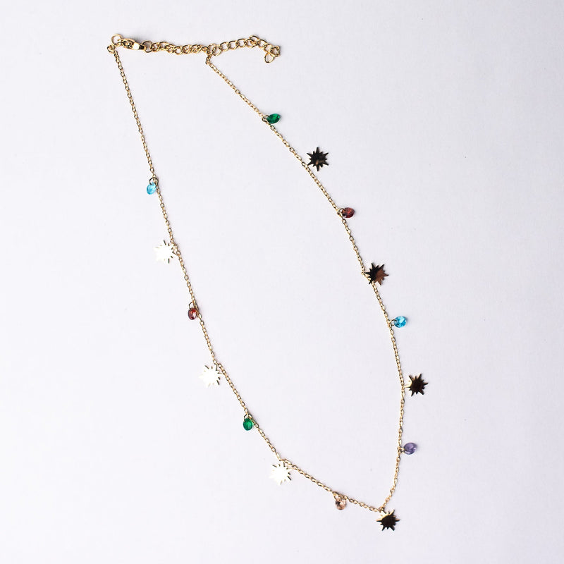 Stars and Stones Necklace in Gold--Lemons and Limes Boutique