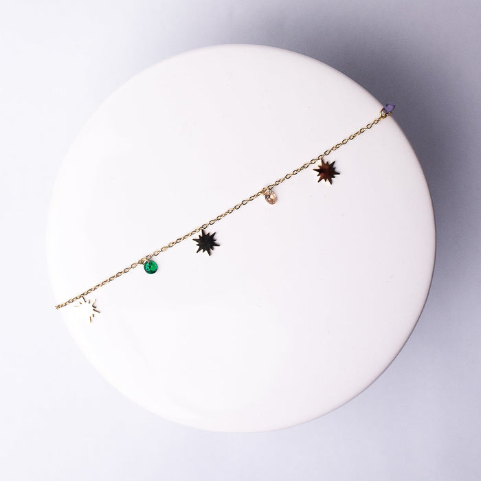 Stars and Stones Necklace in Gold--Lemons and Limes Boutique
