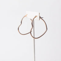 40mm Heart Hoops in Rose Gold--Lemons and Limes Boutique
