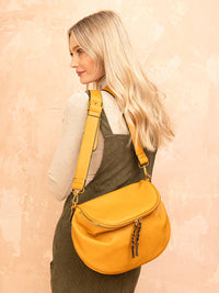 Megan Distressed Sling Bag in Black-Lemons and Limes Boutique