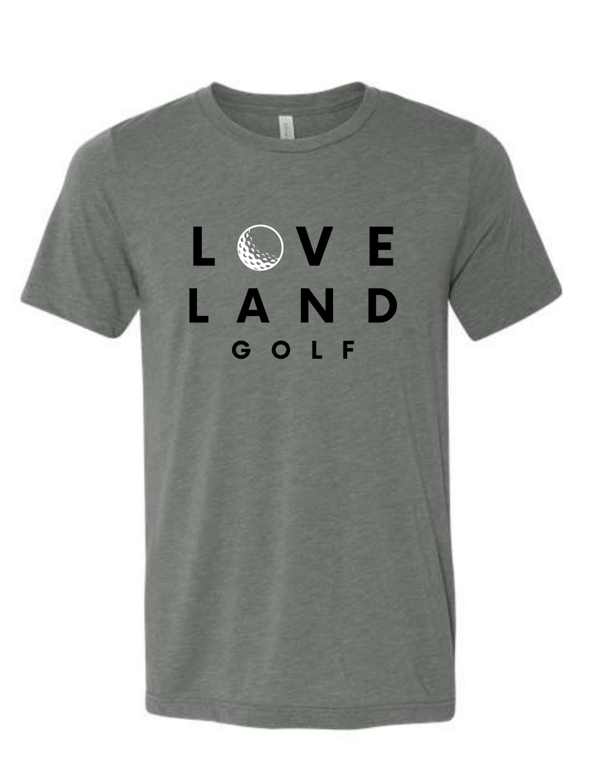 Loveland Golf Ball T-Shirt on Deep Heather