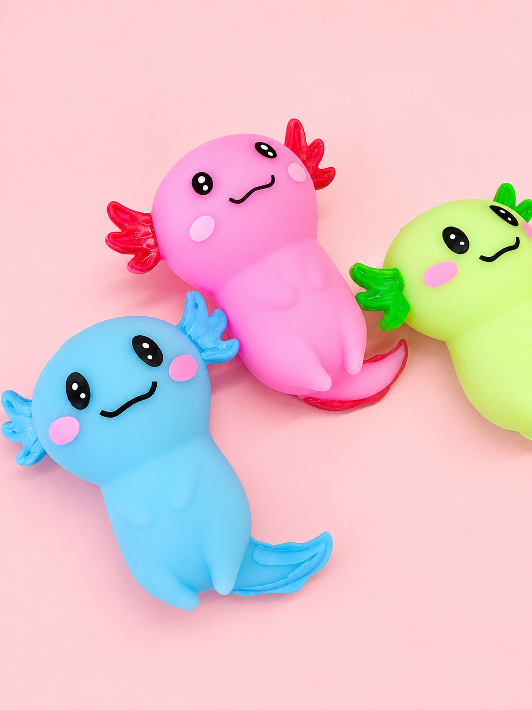 Squisholotl  Axolotl Squishies in Assorted Colors