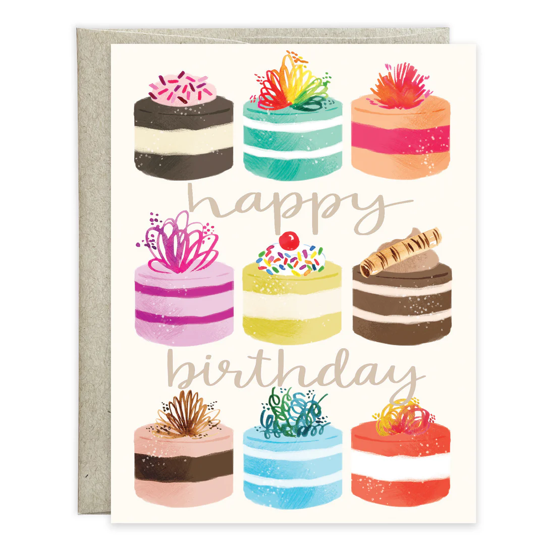 Birthday card - Little Cakes-Lemons and Limes Boutique