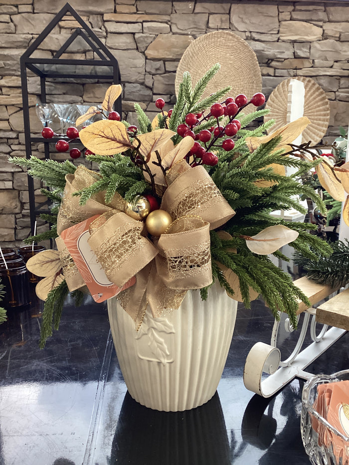 Upcycled Cookie Jar With Greenery-Lemons and Limes Boutique