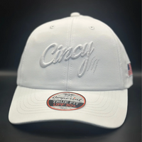 Structured Dad Hat in White with White Cincy by The Cincy Hat-Lemons and Limes Boutique