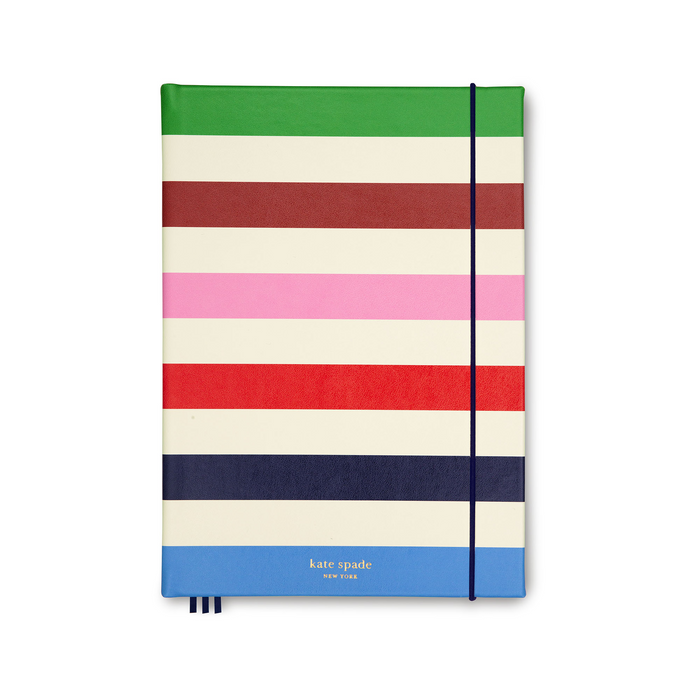 Take Note XL Notebook in Adventure Stripe by Kate Spade--Lemons and Limes Boutique