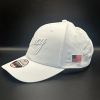 Structured Dad Hat in White with White Cincy by The Cincy Hat-Lemons and Limes Boutique