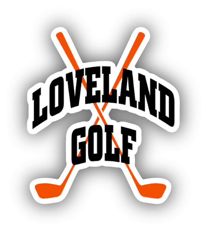 Loveland Golf Vinyl Sticker--Lemons and Limes Boutique