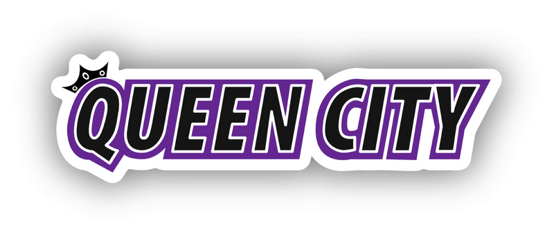 Queen City Storm Crown Vinyl Sticker--Lemons and Limes Boutique