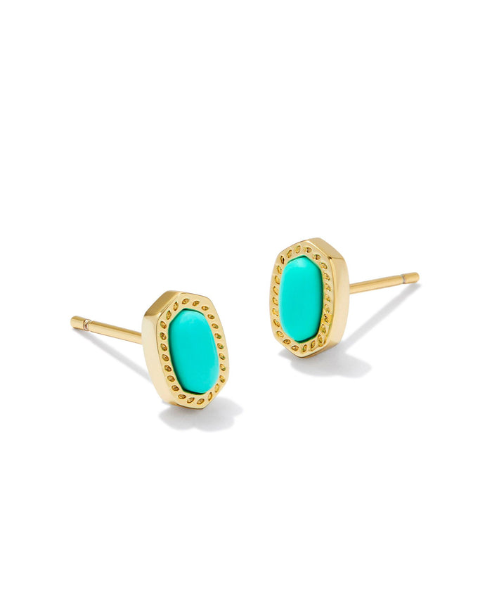 Mini Ellie Stud Earrings in Gold Mint Magnesite by Kendra Scott-Lemons and Limes Boutique