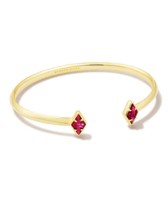 Kinsley Cuff Bracelet in Gold Raspberry Illusion by Kendra Scott--Lemons and Limes Boutique