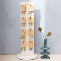 Good Karma Miyuki Frame Earring in Mint/Peach/Gold-Lemons and Limes Boutique