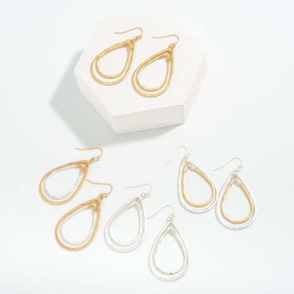 264389-Metal Tone Earrings-Lemons and Limes Boutique