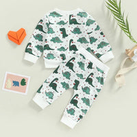 Dinosaur Hearts Infant/Toddler Loungewear Set--Lemons and Limes Boutique