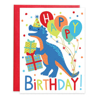 Birthday Greeting Card - Birthday Dino-Kids