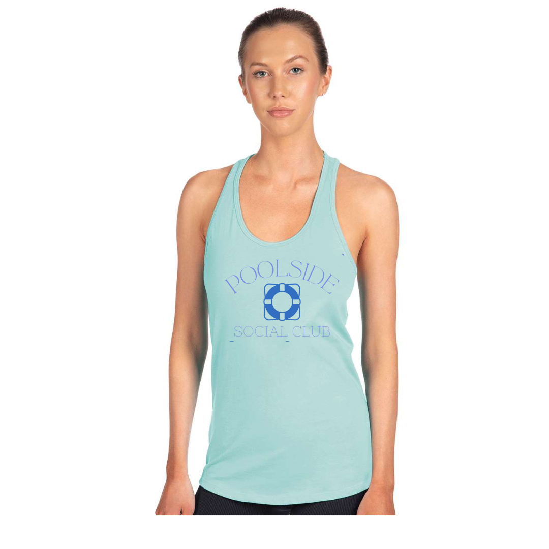 Poolside Social Club Racerback Tank- Cancun--Lemons and Limes Boutique