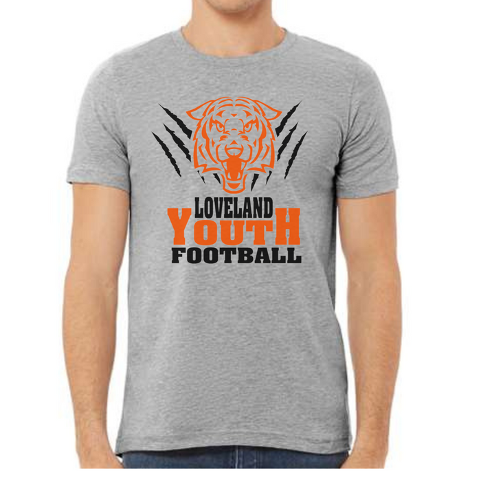 Loveland Youth Football 2-Color 2023 Logo in Adult Options--Lemons and Limes Boutique