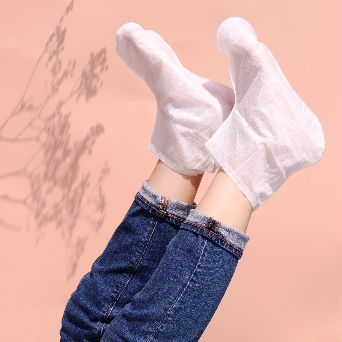 Pink Invigorating Foot Sockies Spearmint & Tea Tree Oil-Lemons and Limes Boutique