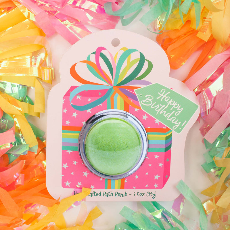 Happy Birthday Present Clamshell Bath Bomb--Lemons and Limes Boutique