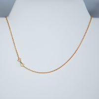 Gold Dipped Mini Sideways Letter Necklace-Necklace-X-Lemons and Limes Boutique