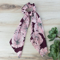 Hibiscus Flower Hair Scarf-Rose/Mauve-Lemons and Limes Boutique