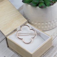 Clover Barrette-Barrette-Rose Gold-Lemons and Limes Boutique