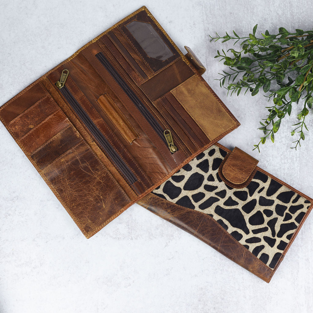 Genuine Leather and Hide: Travel Wallet-Wallet-Lemons and Limes Boutique