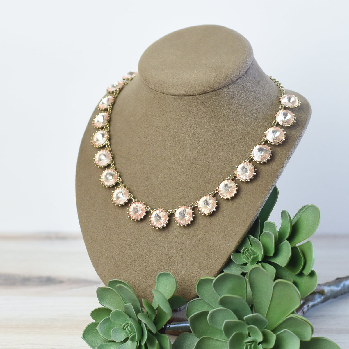 Taylor Rhinestone Statement Necklace-Necklace-Lemons and Limes Boutique