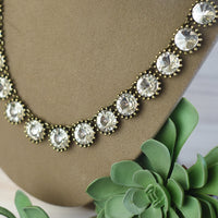 Taylor Rhinestone Statement Necklace-Necklace-Lemons and Limes Boutique